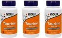 NOW Taurine 500mg, 100 κάψουλες (πακέτο των 3)