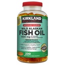 Kirkland Υπογραφή Kirkland Υπογραφή Wild Alaskan Fish Oil 1400 mg Συμπλήρωμα διατροφής (Netcount 230 Soft Gels), 230Count ()
