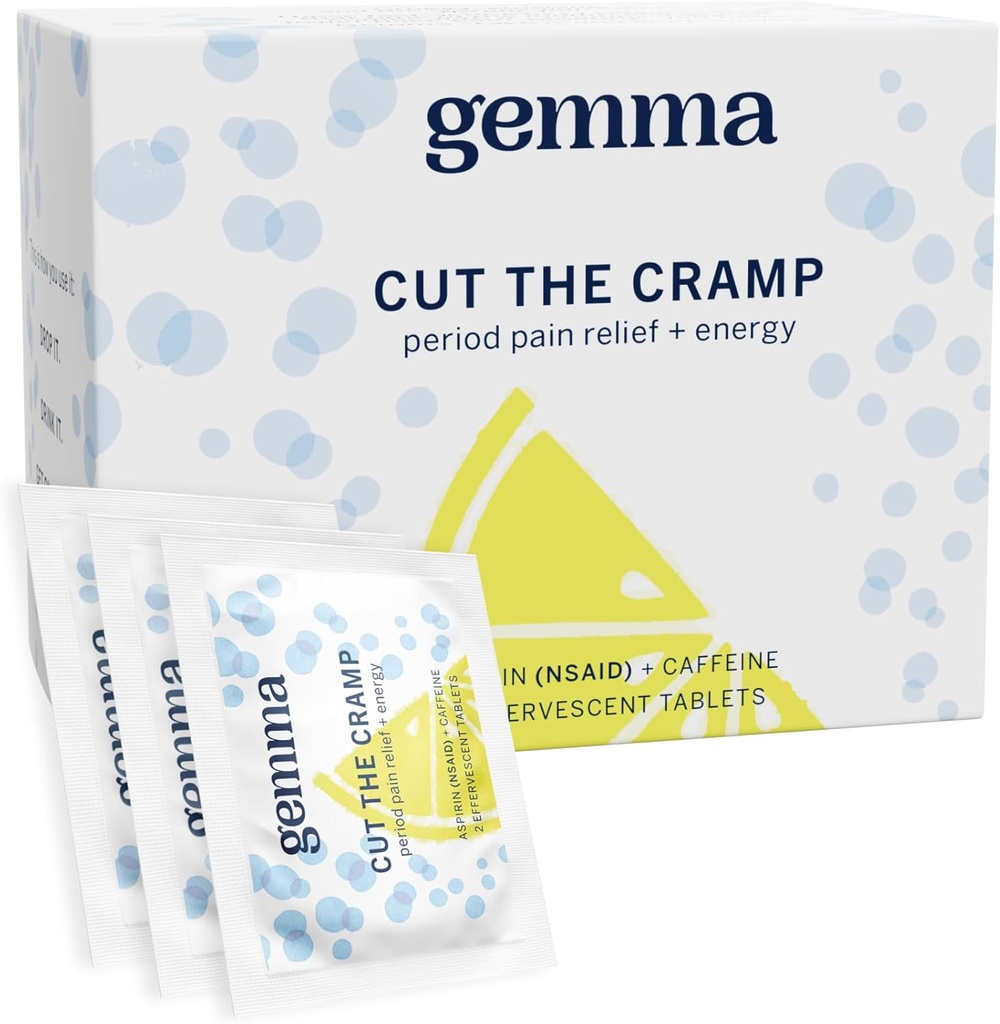 Gemma Cut The Cramp - Γρήγορο εμμηνορρυσιακό καταιγισμό & περίοδος ανακούφισης του πόνου - Multi-συμπτώματα Φόρμουλα αντιμετωπίζει εμμηνορροϊκές καταιγίδες, κόπωση, αιμορραγία, πονοκέφαλος σε 15 λεπτά