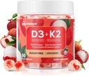 Βιταμίνη D3 K2 Gummies w/Magnesium Sugar Free - 90 Count 