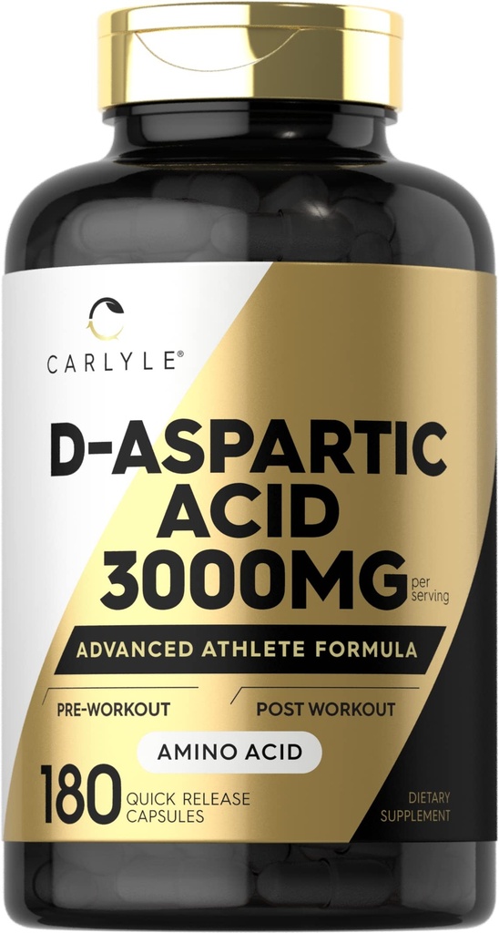Carlyle D Aspartic Acid Κάψουλες 3000mg 