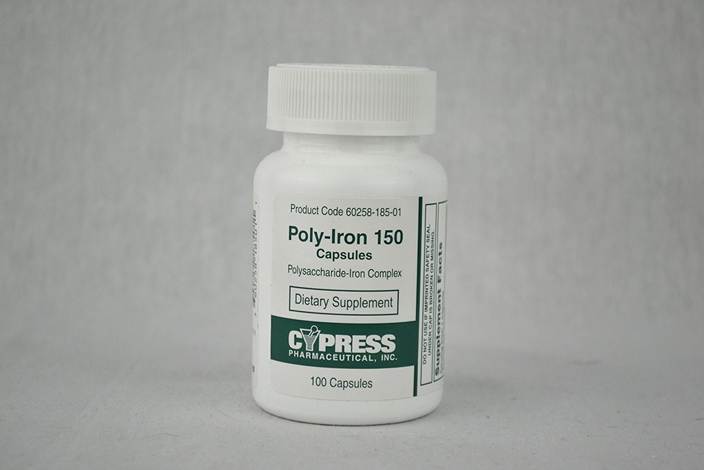 Cypress Poly-Iron 100 Caps Σύγκριση με Niferex 150Mg - Κουτί 100 - Μοντέλο 185-01 [Υγεία και ομορφιά]