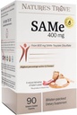 Trove της φύσης SAM-e 400mg 90 Enteric Coated Caplets. Vegan, Kosher, Μη ΓΤΟ έργο Επαληθευμένο, Χωρίς σόγια, Χωρίς γλουτένη - Κρύα blister Packed.