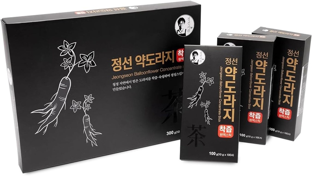 Korean Bellflower Roots Extract Concentrate Liquid Syrup Stick, Doraji Herb Supplement 300g (10g x 30EA)