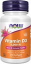 NOW Foods Supplements, Vitamin D-3 2,000 IU, High Potency, Structural Support*, 240 Softgels