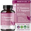 Αμιγής D Mannose κάψουλες 1000mg ανά σερβίρετε - γρήγορη δράση UTI υποστήριξη - ούρα Φυλλαδική καθαρισμός & βλεννογόνος υγεία - Cranberry, D- Mannose, Dandelion, Hibiscus λουλούδι - 60 Veggie Caps