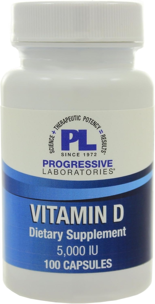 Progressive Labs Βιταμίνη D-3 5000 IU 100 Καψάκια