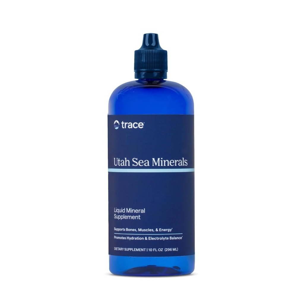Trace Minerals Utah Sea Minerals - Liquid Nutritional Supplement with Sea Minerals - Energy Supplement with Ionic Trace Minerals, Magnesium & More - Υποστηρίζει την υγεία της καρδιάς - 10 fl oz