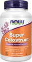 NOW Συμπληρώματα τροφίμων, Super Colostrum 500 mg, Φυσικώς εμφανιζόμενες ανοσοσφαιρίνες με ImmunEnhancerTM, εκχύλισμα φύλλων ελιάς και ρίζα Astragalus, 90 κάψουλες Veg