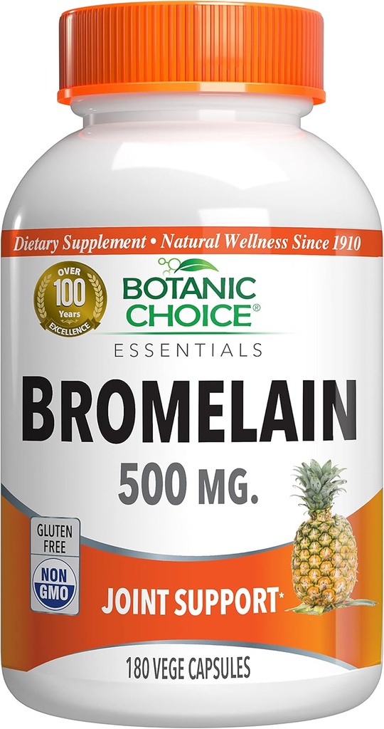 Βοτανική επιλογή Bromelain 500 mg, 180 καψάκια