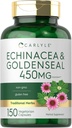 Carlyle Echinacea Goldenseal Capsules | 150 Count | Vegetarian, Non-GMO, Gluten Free