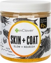 Στο Clover Dog Skin and Coat Supplement, BioRadiant Φυσικό συμπλήρωμα για σκύλους, υγιές δέρμα και παλτό, Fish Oil Εναλλακτικές Χρήσεις Καρότα, καρύδα, Ωμέγα 3, Βιοτίνη και ψευδάργυρος Soothe Skin