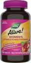 Ο Δρόμος της Φύσης Ζωντανός! Daily Complete Multivitamin for Women, Υποστηρίζει τον Ενεργειακό Μεταβολισμό, τα μαλλιά, το δέρμα και τα νύχια*, B-βιταμίνες, Superfood Αντιοξειδωτικά, 130 δισκία (Packaging May Vary)