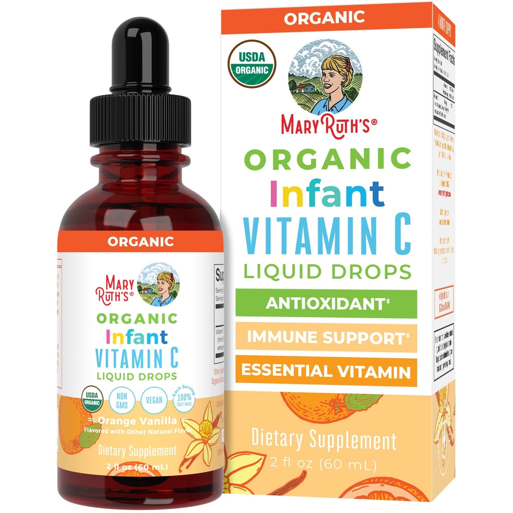 MaryRuth Organics Βρεφική & Βρεφική Βιταμίνη C Συμπλήρωμα 