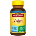 Nature Made Vision Με βάση τη Φόρμουλα AREDS 2, Βιταμίνες ματιών με λουτεΐνη & ζεαξανθίνη, Βιταμίνη C, Βιταμίνη Ε, Ψευδάργυρος και χαλκός για υγιή όραση και λειτουργία ματιών Υποστήριξη, 60 Softgels, 30 ημέρες προσφοράς