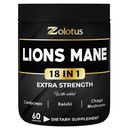 Zolotus Lions Mane Mushroom Κάψουλες με Cordeyceps, Elderberry, Ginkgo Biloba, Bakopa - 60 Κάψουλες