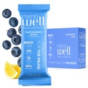 MenoWell Εμμηνόπαυση Protein Bars για γυναίκες, Υποστήριξη διαχείρισης βάρους, Φρέσκο λεμόνι βατόμουρο, 25% Καθημερινή Ίνες, Plant-based, 7g πρωτεΐνης, 1g Προστιθέμενη ζάχαρη, 10 Count (Pack of 1)