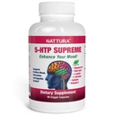 Nattura 5-HTP Supreme - για θετική διάθεση, χαλάρωση και έλεγχο όρεξης - με 5-HTP, L-τυροσίνη, L-λυσίνη, βιταμίνη Β6, Φολικό (Folic Acid), Βιταμίνη C (Ascorbic Acid), Ασβέστιο - 90 κάψουλες