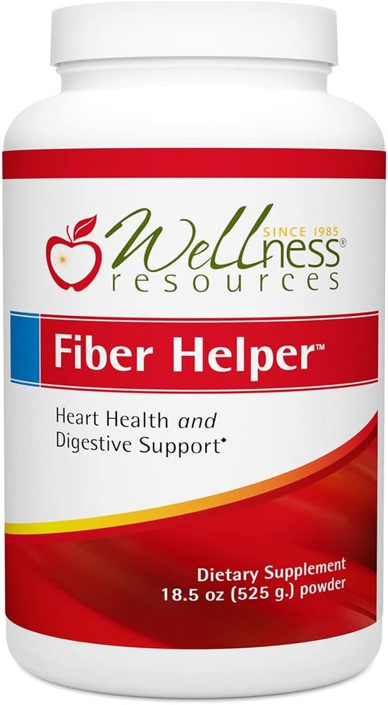 Fiber Helper - Ultra Pure Fiber Powder με Βρώμη Beta Glucan, Psyllium & Arabinogalactan Διαλυτές και αδιάλυτες Ίνες για Digestive Health, Αποτοξίνωση, Heart Health (525 Grams)