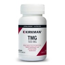 Kirkman TMG 500 mg - Hypoallergenic -120 Κάψουλες χορτοφάγων - Trimethylglycine - Χωρίς γλουτένη - Χωρίς καζεΐνη