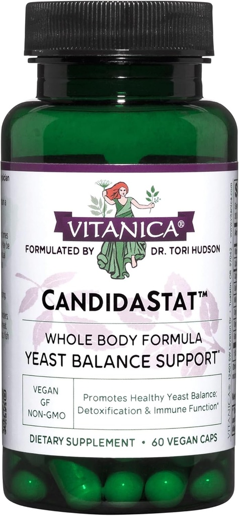 Vitanica Candidastat, Ισορροπημένη υποστήριξη, Vegan, 60 κάψουλες