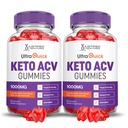 Justified Laboratories (2 Pack Ultra Quick Keto ACV Advanced Formula 1000MG Μηλίτη Ξίδι μήλου Formulated with Pomegranate Beet Juice Powder B12 Vegan Non GMO 120 Gummies