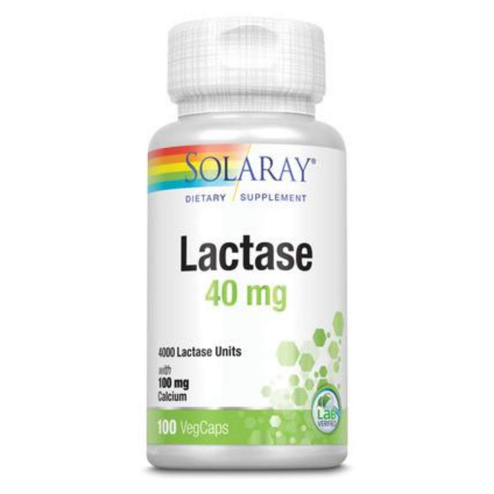 Κάψουλες SOLARAY Lactase, 40mg 