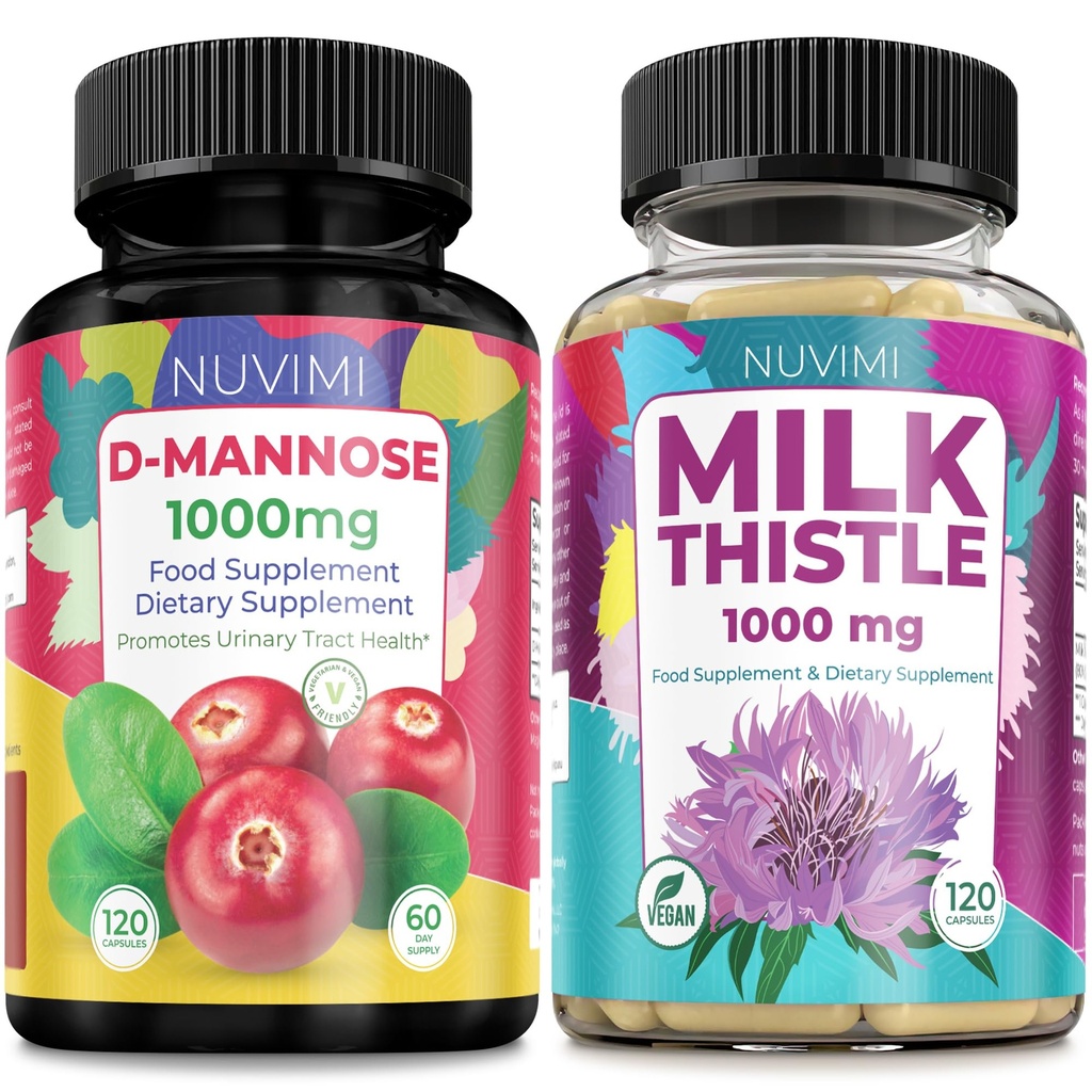 D Μαννόζη 1000 mg & Γαϊδουράγκαθο γάλακτος 1000 mg 120 καψάκια