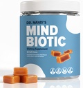 Nandi's MindBiotic Brain & Digestive Health Supplement - KSM-66 Ashwagandha, Προβιοτικά & Πρεβιοτικά - Υποστηρίζει τη μνήμη, την εστίαση, την ενέργεια & Gut-Brain Connection - 300MG - 60 Caramel Cinnamon Chews