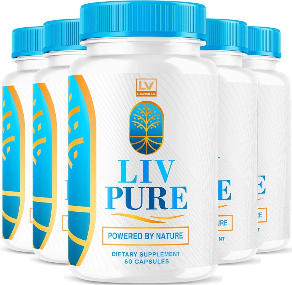 (5 Pack) Liv Pure, Liv Pure Reviews, Liv Pure Pills, Liv Pure Pills Reviews, Livpure, Liv Pure Capsules Liver, LivPure Pill Now in Capsules, 300 Capsules for 150 Days.