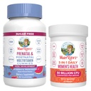 MaryRuth Organics Prenatal Postnatal Multivitamin Gummies (Strawberry) & Women's 3-in-1 Daily Probiotic Capsules | Clean Label Project Verified® | Breastfeeding & Gut Health | Vegan, Non-GMO