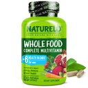 NATURELO Mens Πολυβιταμίνες - Ολόκληρα τρόφιμα Πολυβιταμίνη για άνδρες με βιταμίνες, ορυκτά - 120 κάψουλες χορτοφάγων για την ενέργεια, τον εγκέφαλο, την καρδιά, την υγεία των ματιών*