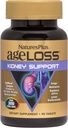 Natures Plus AgeLoss Kidney Support - 90 Tablets - με βιταμίνη D3 & Μαγνήσιο - Χορτοφαγικά, Χωρίς Γλουτένη - 30 Μερίδες