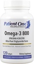 Patient One Omega-3 800 | Supplement to Support Heart, Cognitive and Joint Health* | Omega-3 Fish Oil with EPA and DHA | 120 Softgels