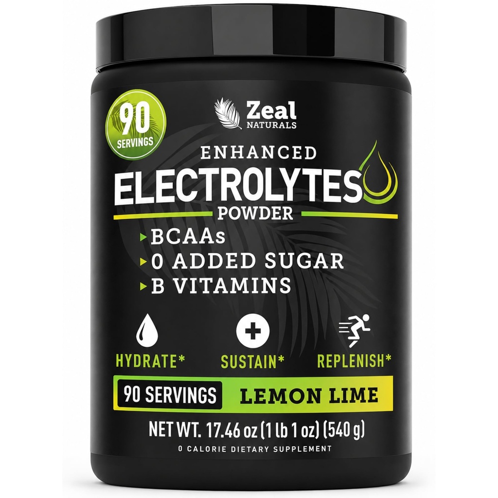 Zeal Naturals Ηλεκτρολυτικό Ποτό για την αποκατάσταση της σκόνης (90 σερβίρισμα 