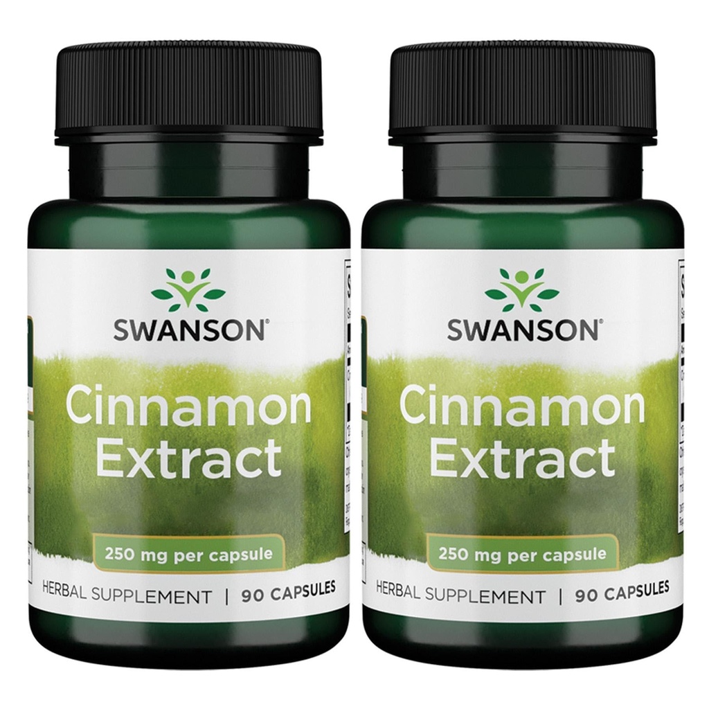 Εκχύλισμα κανέλας Swanson (250mg, 90 καψάκια) (2 Συσκευασία)
