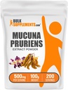 BulkSupplements.com Mucuna Pruriens Extract Powder - Mucuna Pruriens Συμπληρώματα, συμπλήρωμα βοτάνων - Vegan & Gluten Free, 500mg ανά Σερβίρισμα, 100g (3.5 oz) (πακέτο του 1)