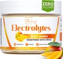 My Adventure to Fit Zero Sugar - Mango Electrolytes Powder - Caffeine Free Energy with All Natural Ingredients - Vegan, Keto & Paleo - Sugar Free Electrolytes Hydration Drink Mix - 37 Servings