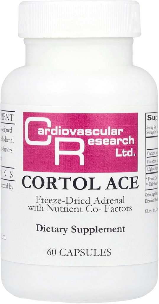 Cardiovascular Research Cortol Ace, White, 60 Count