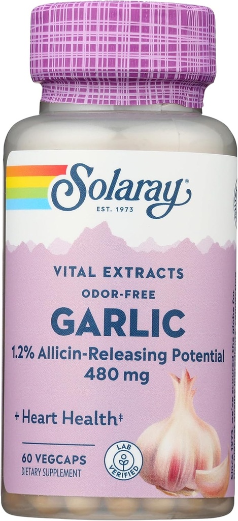 Συμπλήρωμα σκόρδου SOLARAY, 500mg 