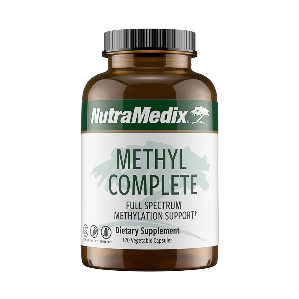 NutraMedix Methyl Complete - Complete Methylation & Energy Support Capsules - Vitamin B2, B6, B12 & Folate - with Creatine Monohydrate & Betaine Anhydrous (120 Count)