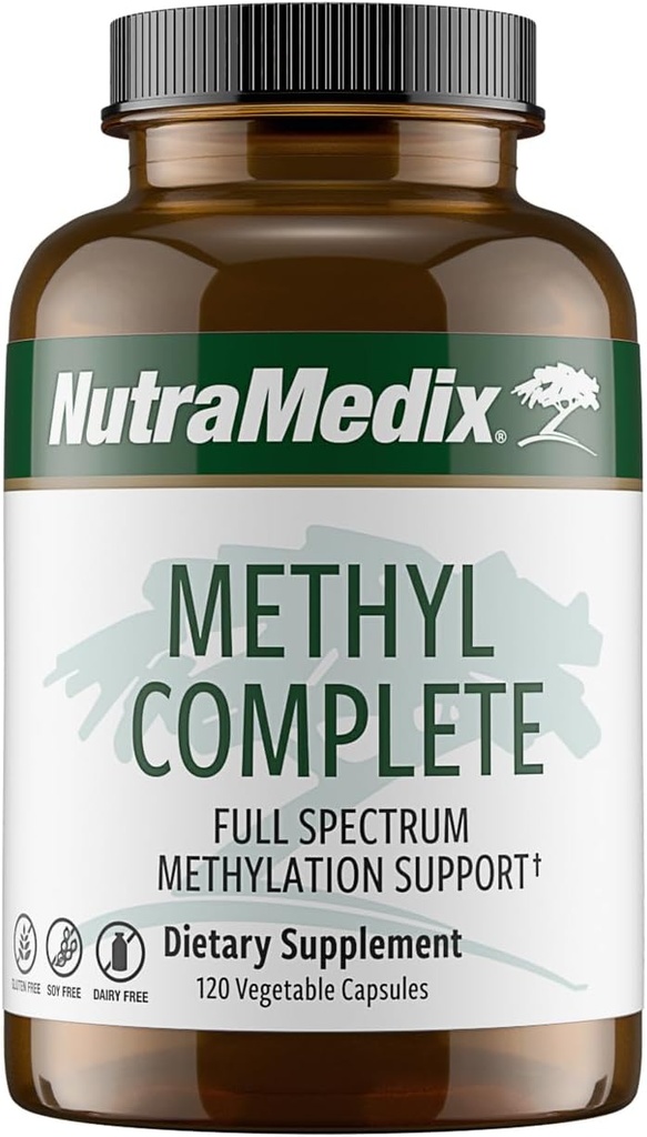 NutraMedix Methyl Complete - Complete Methylation & Energy Support Capsules - Vitamin B2, B6, B12 & Folate - with Creatine Monohydrate & Betaine Anhydrous (120 Count)