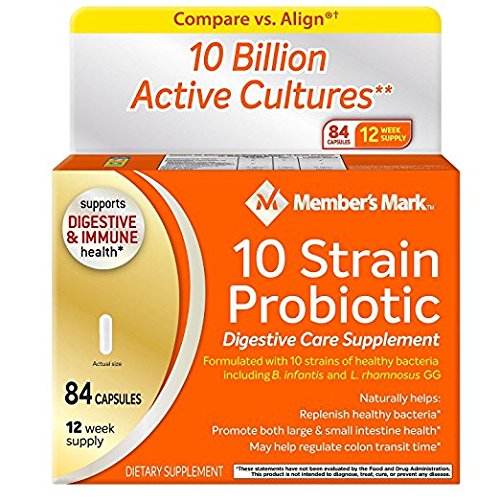 Μέλη Mark 10 Strain Probiotic (84 Count) (2 Pack)