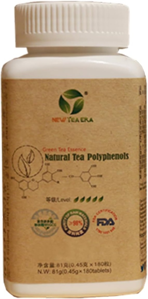Green Tea Extract 98%, Tea polyphenols δισκία, Antioxidant και ανοσοποιητική υποστήριξη, Ενιαία φιάλη 180 δισκία