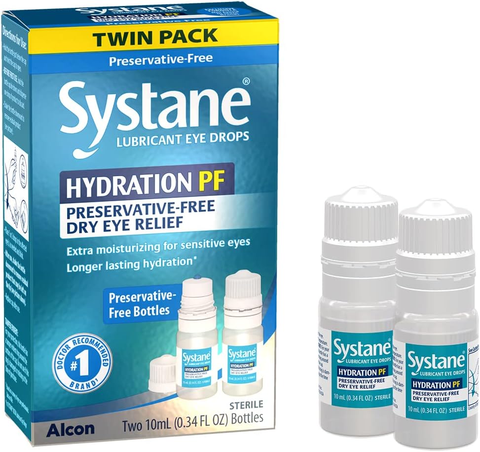 Systane Hydration Multi-Dose Συντηρητικές-Δωρεάν Οφθαλμικές σταγόνες Dry Eye Relief Twin Pack (2x10ml)