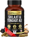 Earth Elixir Shilajit 1000mg & Tongkat Ali 400mg (180 κάψουλες) Made in USA-Shilajit Supplement (20% Fulvic Acid) Shilajit Pure Himalayan Organic & Tongkat Ali for Men More Poent Than Shilajit Resin
