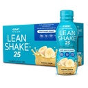 GNC Lean Shake 25 Protein Shake, Κλινική Αποδεδειγμένη Διαχείριση Βάρος, Αντικατάσταση Γεύματος, 25g Πρωτεΐνη με Μηδέν Προστέθηκε Ζάχαρη, Έτοιμη για Ποτό, Μπανάνα Κρέμα, Συσκευασία των 12