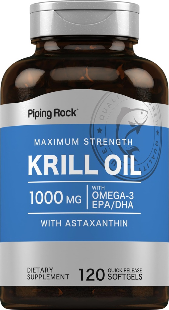 Piping Rock Krill Oil Omega 3 κάψουλες 