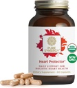 PURE SYNERGY Heart Protector | Organic Holistic Heart Supplement with Organic Hawthorn Berry, Resveratrol, and Nattokinase | for Blood and Vascular Support (60 Capsules)