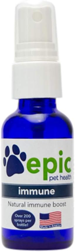 Ανοσοποιητικό - All Natural Electrolyte Συμπλήρωμα - Προωθεί Υγιεινό ανοσοποιητικό σύστημα- Βοηθά Ανακουφίζει Αλλεργίες & Δυσφορία- Διατροφική Πολυβιταμίνη για Γάτες & Σκύλους (Spray 1 oz)